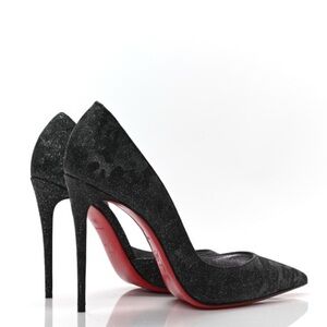 Christian Louboutin Iriza Flintstar glitter pumps 100 height size 40 new